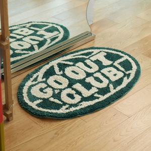 GO OUT 핸드메이드 타프팅 원형 러그 발매트 주방매트