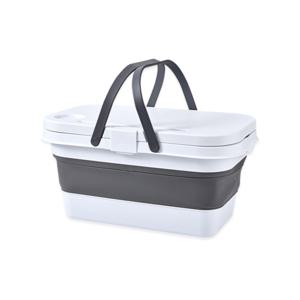 피크닉 폴딩 바구니 테이블 과일 양념통 바구니 주방 소풍 캠핑 이동식 접이식 박스