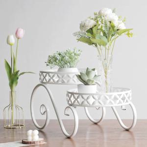 엔틱 철제 2단 화분대 인테리어 화분진열