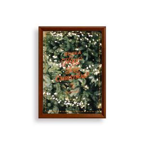 Christmas Bloom 크리스마스 필름 사진 빈티지 레트로 포스터 29.7x42 A3