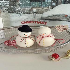 크리스마스 눈사람+트리 선물세트 우드트레이+시나몬스틱