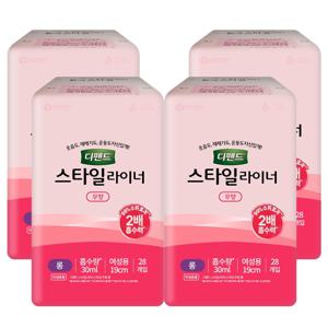 디펜드 스타일 라이너 롱 무향 28개입 X 4팩