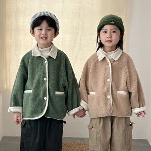 코듀로이 카라 뽀글이 점퍼 R15628