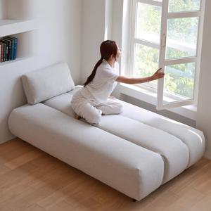 세인트블랑 누아주 갤럭시 1인 패브릭 원룸 독립스프링 소파베드 접이식 침대 sk