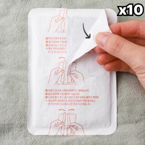 붙이는 핫팩 군인 캠핑 야외 외출 겨울 부착 국산 포켓 10개