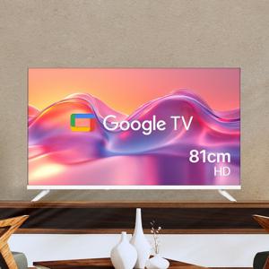 구글 81cm(32인치) HD 화이트슬림 스마트TV 고화질 에너지1등급 안드로이드티비