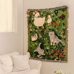 FRIENDS 대형 태피스트리 블랭킷 러그 4계절 선물 패브릭포스터 소파커버 식탁보