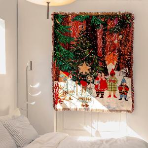 FOREST 대형 태피스트리 블랭킷 러그 크리스마스 선물 패브릭포스터 소파커버 식탁보