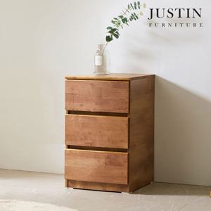 워든 월넛 러버우드 원목 3단 서랍장(400)