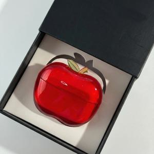 사과 에어팟케이스 키링 포함 에어팟4케이스 4세대 젤리 반투명 투명 선물