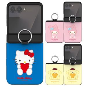 산리오 하트 오토홀드 힌지보호 핑거링 카드 범퍼 케이스 갤럭시Z플립7 포차코 시나모롤