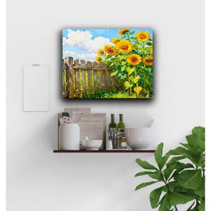 인테리어 잔잔한 풍경화 감성 캔버스 그림 액자 포스터 해바라기 가든2 풍수 재물