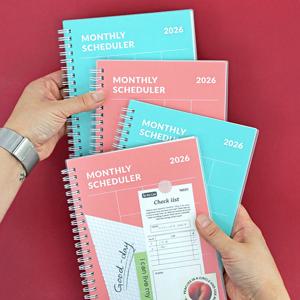 2026 기본 A5 먼슬리 스케줄러 날짜형 월간 다이어리 스프링 업무일지