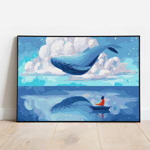 DIY 명화그리기 고래와 구름 40x50cm