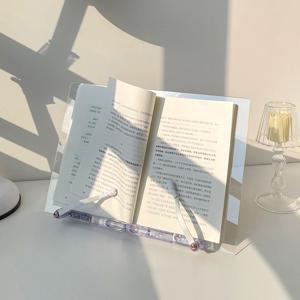 아크릴 독서대 각도조절 아이패드 북스탠드 투명독서대