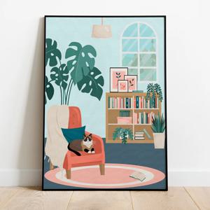 DIY 명화그리기 고양이와 서재 40x50cm