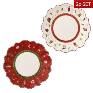 [해외] 2P세트 토이 딜라이트 접시 17cm (크리스마스 한정판)