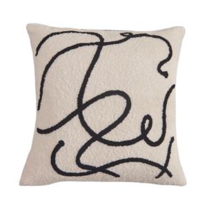 스크리블 모던드로잉 디자인 쿠션 커버 사각 직사각 거실 소파 의자 침대