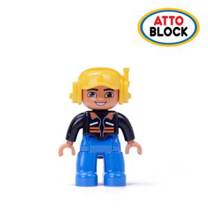 호환 유아블럭 사람피규어 옐로우비행사 (C014wg)