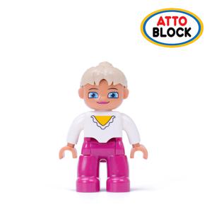 호환 유아블럭 사람피규어 엄마화이트 (C007wg)