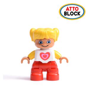 호환 유아블럭 사람피규어 노란머리소녀 (C004wg)