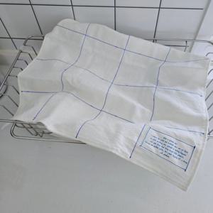 블루 스티치 국내산 강화 소창 큰 행주 (정련완료)