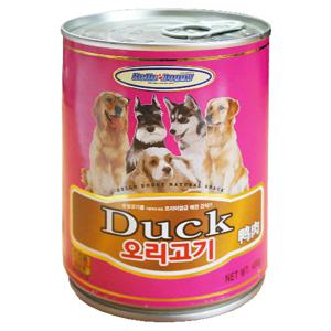헬로도기 강아지캔 강아지통조림 대형견 대용량 오리고기 400g
