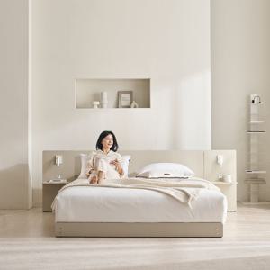 호텔식 웨슬리 LED조명 저상형 침대 프레임 SS/Q/K/LK (매트선택)