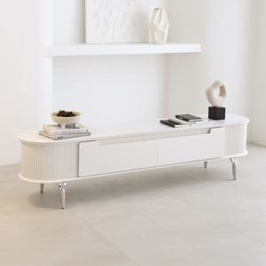 쿠폰가264,040원~아크네 템바보드 통 세라믹 거실장 티비다이 수납 TV 장식장 2000