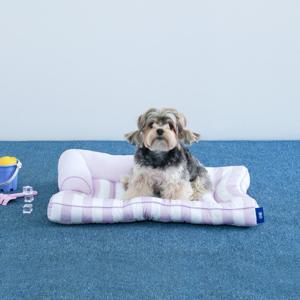펫본 3도씨 시원한 스트라이프 쿨베개방석 라벤더