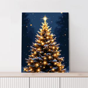 [미니전구 증정] DIY 명화그리기 크리스마스 이브 40x50cm