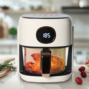 4L 세척이 용이한 글라스 에어프라이어 AT-FA40