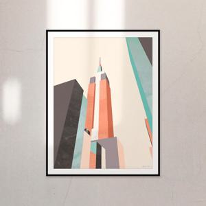 액자 Graphic Pastel Architecture III / 그린 릴리