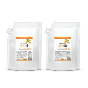 전남 고흥 유자청 유자차 농축액 엑기스 청 음료 베이스 파우치 2kg 2개