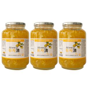 전남 고흥 유자청 유자차 농축액 엑기스 청 음료 베이스 2kg 3개