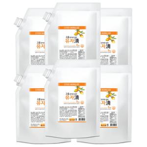 전남 고흥 유자청 유자차 농축액 엑기스 음료 베이스 파우치 2kg 1박스(6개입)