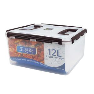 조은락 탱크 투명 핸들 밀폐용기 손잡이 김치통 김장통 12L