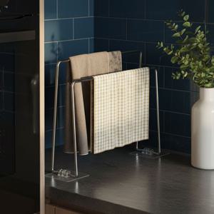 스텐 304 행주건조대 2단 주방 타올 행주 걸이 스탠드 거치대