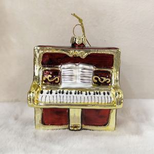 크리스마스 클래식 빈티지 피아노 유리 오너먼트 트리 장식 감성 인테리어소품