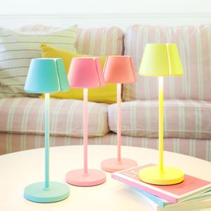 플로비 LED 단 스탠드 테이블 램프 침대 침실 미니 버섯 무선 조명 탁상 무드 등