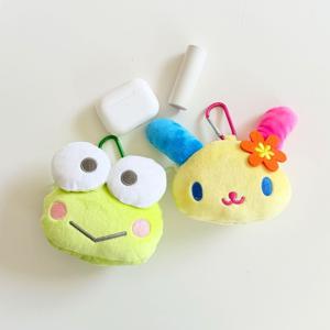 산리오 케로피 우사하나 얼굴 인형 파우치 카라비너 가방 키링