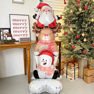 대형 산타 루돌프 눈사람 풍선 크리스마스 파티 데코 용품 장식 소품
