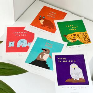 보킷 미니포스터 멸종위기동물