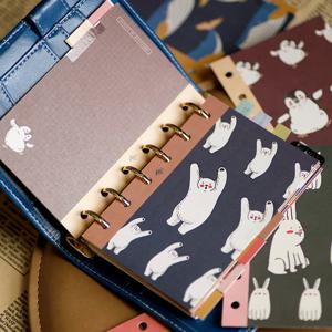 다이어리 인덱스 속지 A6 A7 바인더 동물캐릭터 내지 미니 다꾸