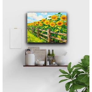 인테리어 잔잔한 풍경화 감성 캔버스 그림 액자 포스터 해바라기 가든 풍수 재물