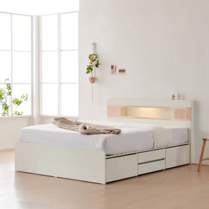 디아 편백선반 LED조명 2단 4서랍형 벙커 수납침대 프레임