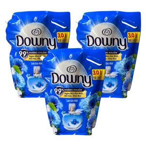 다우니 고농축 섬유유연제 프레쉬 브리즈 리필 3L 3개