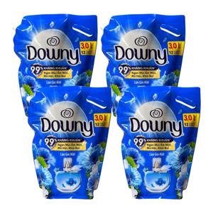 다우니 고농축 섬유유연제 프레쉬 브리즈 리필 3L 4개