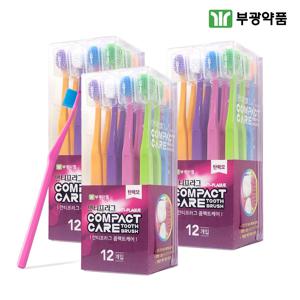 안티프라그 콤팩트케어 탄력모 칫솔 12p*3개