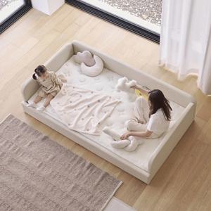 슬림 패브릭 가죽 저상형 아기 침대 데이베드 SS (매트리스 선택)